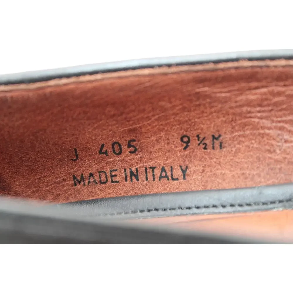 Size 9.5 - Vintage Coach Tassel Loafers J 405 Genuine Leather Dress Shoes Italy